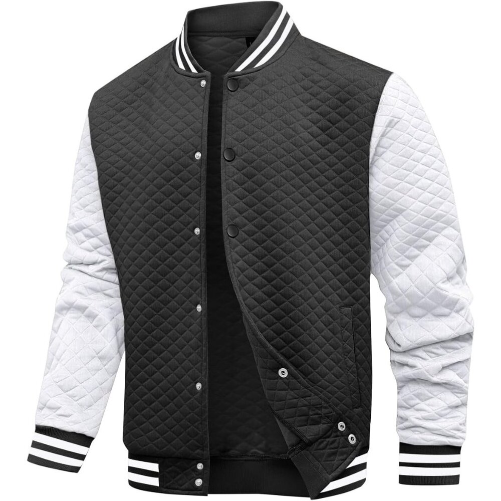 Mens Varsity Jacket Lightweight Jacket Causal Waf… - image 1